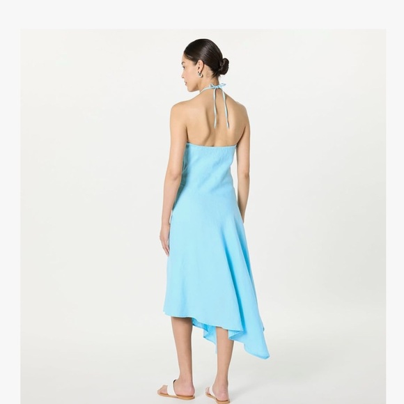 Linen Maxi Ciga Halter Dress - Picture 2 of 9